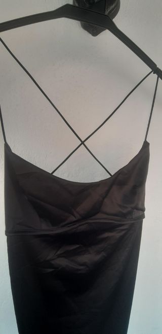 Vestido largo satinado L