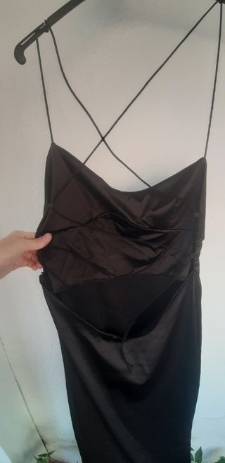 Vestido largo satinado L