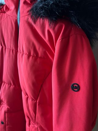 Abrigo Michael Kors Rojo impermeable