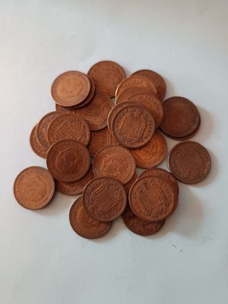 Lote - 30 Monedas - 1 Peseta - 1953 - Época Franco