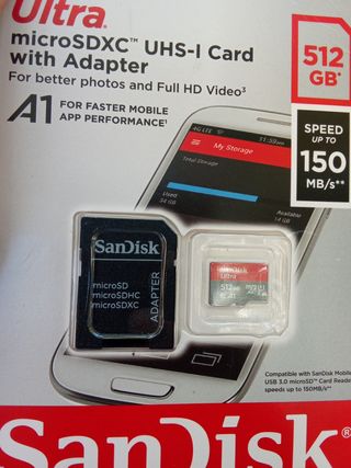 SanDisk Ultra 512GB microSDXC con Adaptador 