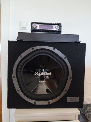 Subwoofer+ amplificador y radio