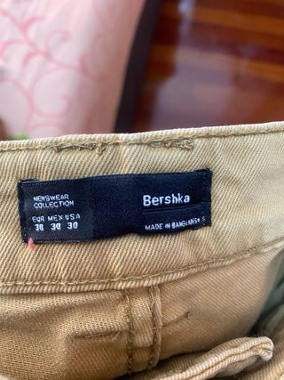 Pantalón Bershka Hombre Talla M Beige