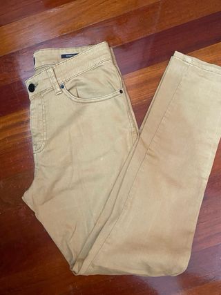 Pantalón Bershka Hombre Talla M Beige
