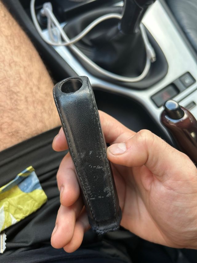 Empuñadura Freno Mano BMW E39 Cuero Negro