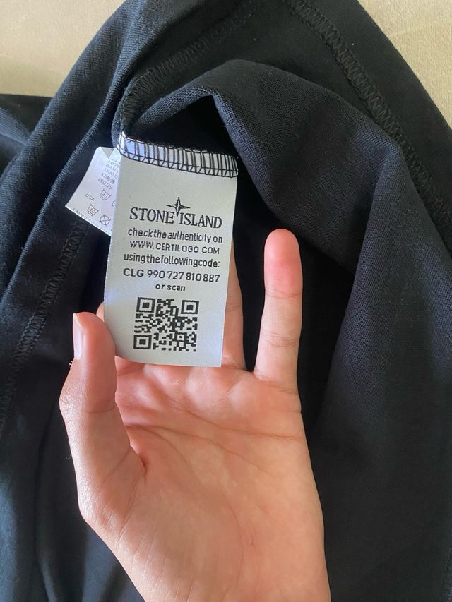 Camiseta Stone Island Negra Talla S