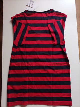 Camiseta Zara Rayas Rojas y Azules