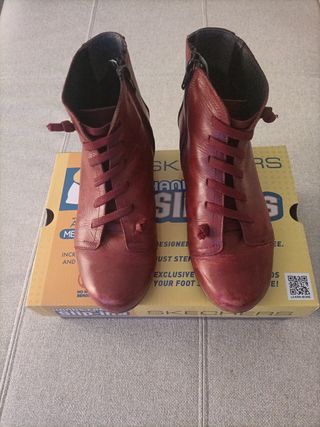 Botines local Mujer Rojo Made in Spain