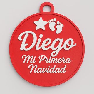 Bola Mi Primera Navidad Diego