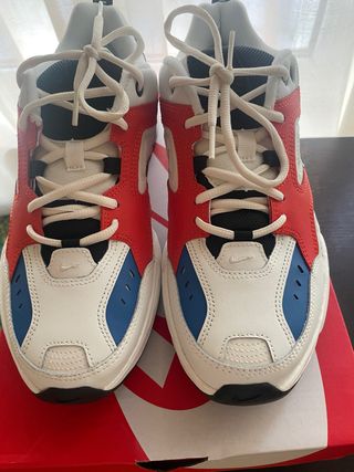 Nike M2K Tekno Azul Rojo Blanco