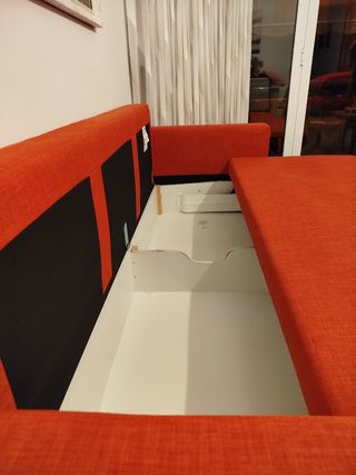 Sofá Cama Ikea Naranja Tela