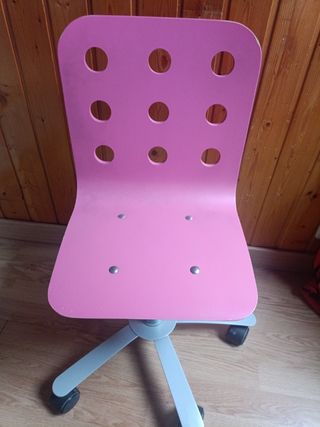 Silla de escritorio infantil rosa