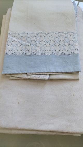 Set Lenzuola Matrimoniali Vintage 4 Pezzi
