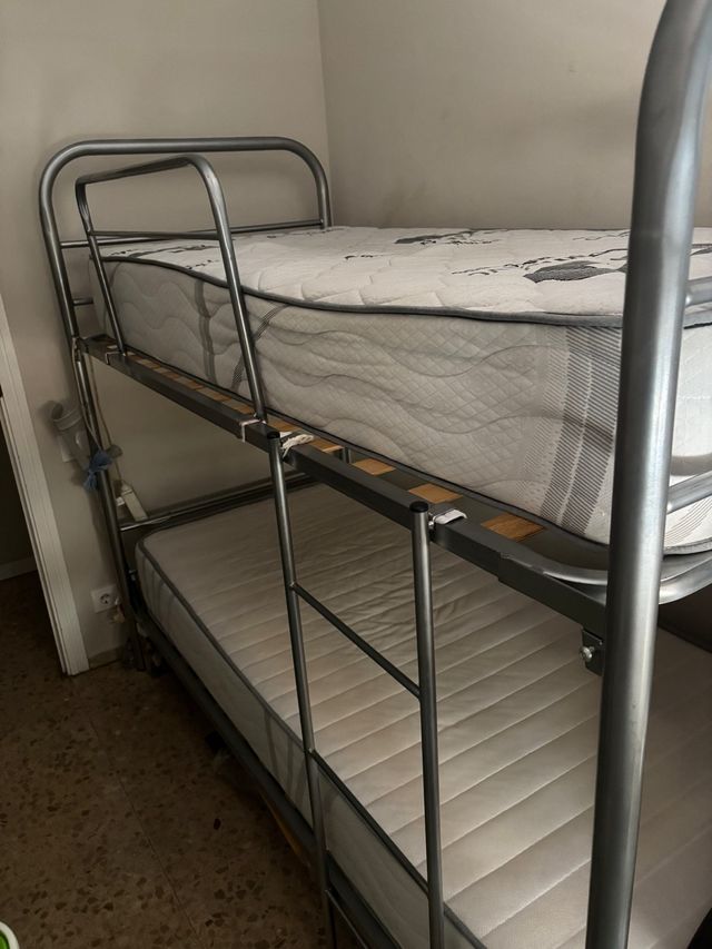 Litera metal gris 90x190