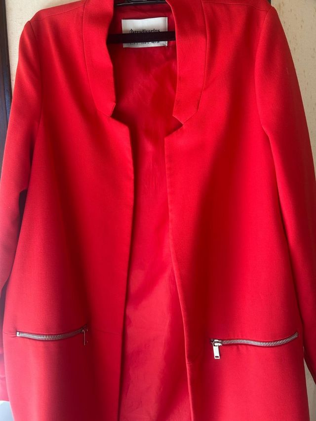 Blazer Stradivarius Rojo Talla S
