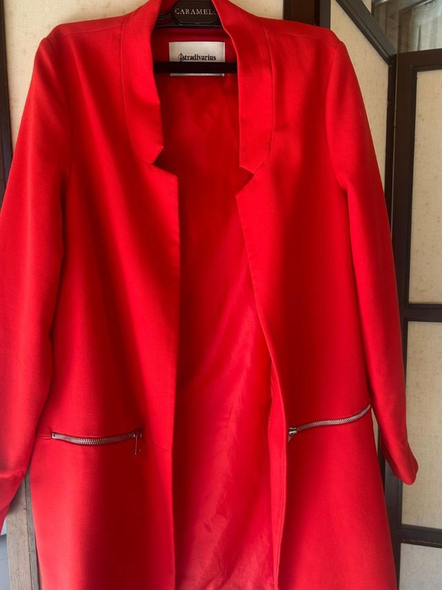 Blazer Stradivarius Rojo Talla S