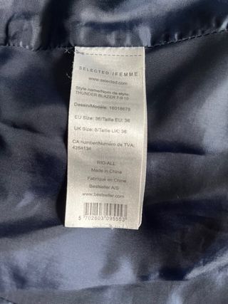 Blazer pana mujer Selected Femme 