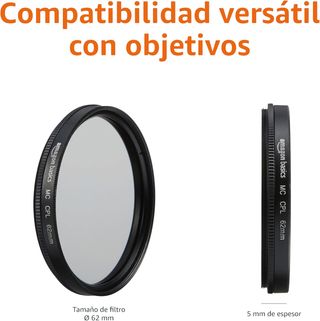✨ - Amazon Basics 62 mm Filtro de Protección Polar