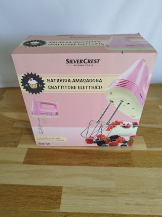 Batidora amasadora SilverCrest rosa