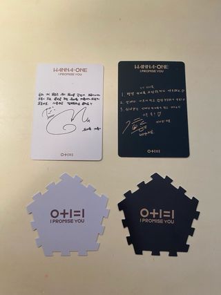 Wanna One Photocards y Piezas Puzzle