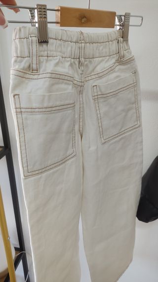 Calça jeans branca menina 7 anos