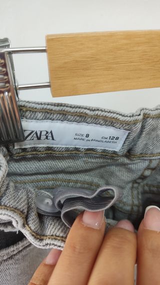 Calça jeans branca menina 7 anos