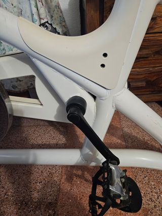 Bicicleta Estática Spinning Blanca
