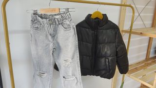 Conjunto menina 7 anos: calças e casaco