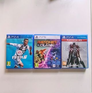 BloodBorne, Ratchet and Clank y Fifa Juegos Play