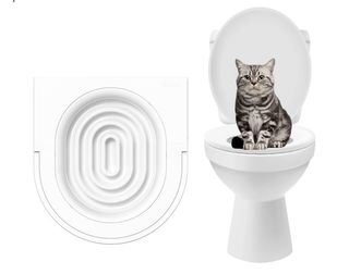 Asiento de Inodoro con Sistema para gatos