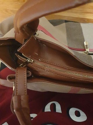 Bolso Burberry Beige y Rosa
