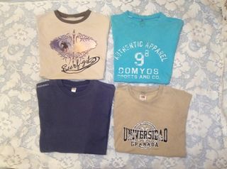 LOTE 4 camisetas talla S