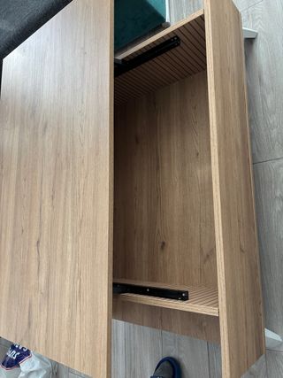 Mesa elevable madera y metal