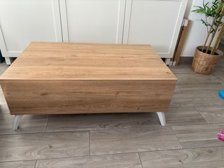 Mesa elevable madera y metal