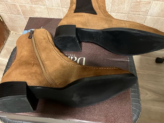 Botines piel marrón mujer talla 39