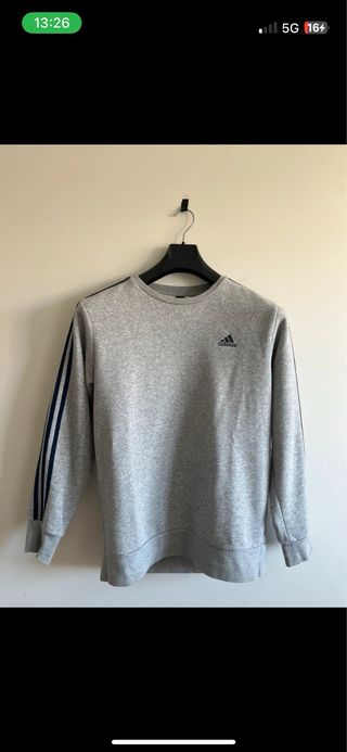 Sudadera Adidas gris hombre