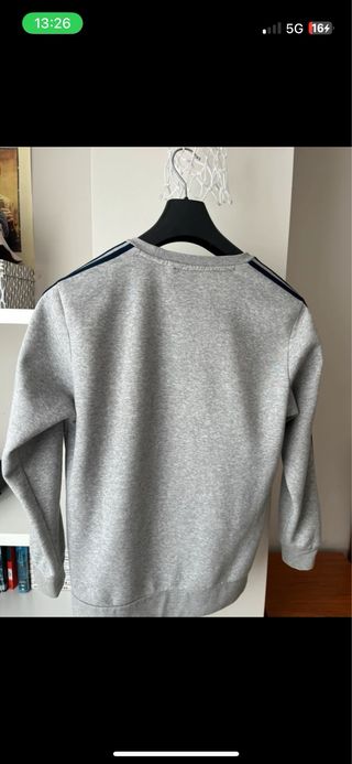 Sudadera Adidas gris hombre