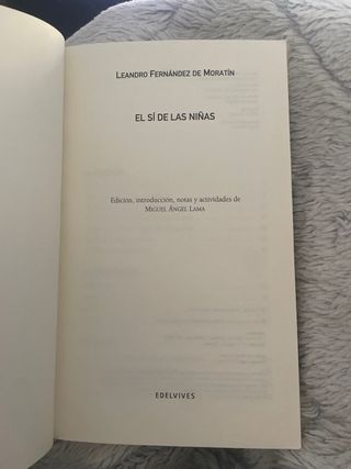 El sí de las niñas
 (Clásicos Hispánicos)
