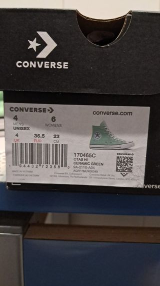 Zapatillas Converse Altas Talla 36.5