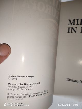 Militaria in Europa - Libri Militaria