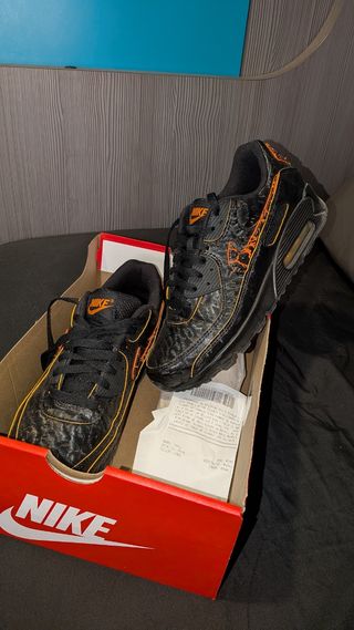 Nike Air Max 90 Negro Naranja