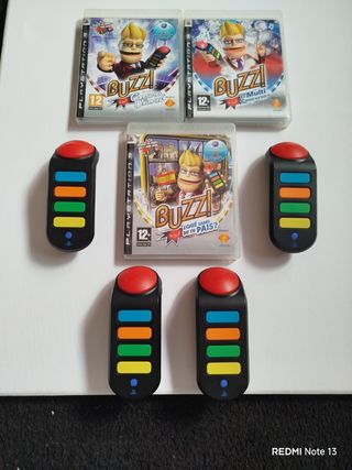 Mandos y juegos Buzz! PS3