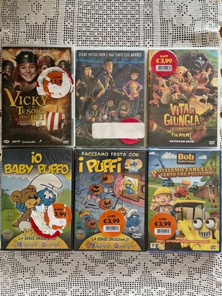 Lotto 6 DVD Cartoni Animati