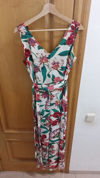 Mono largo Cortefiel estampado floral