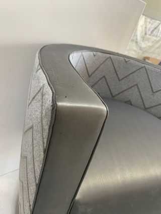 Butacas de comedor negras y grises son 8