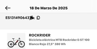 Bicicleta Eléctrica Blanca Talla L-XL