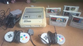 Super Nintendo con 3 juegos