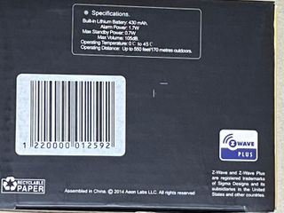 Sirena Aeotec Gen5 Z-Wave Plus