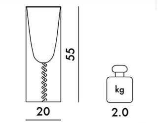 LAMPADA DA TAVOLO KARTELL TOOBE VERDE