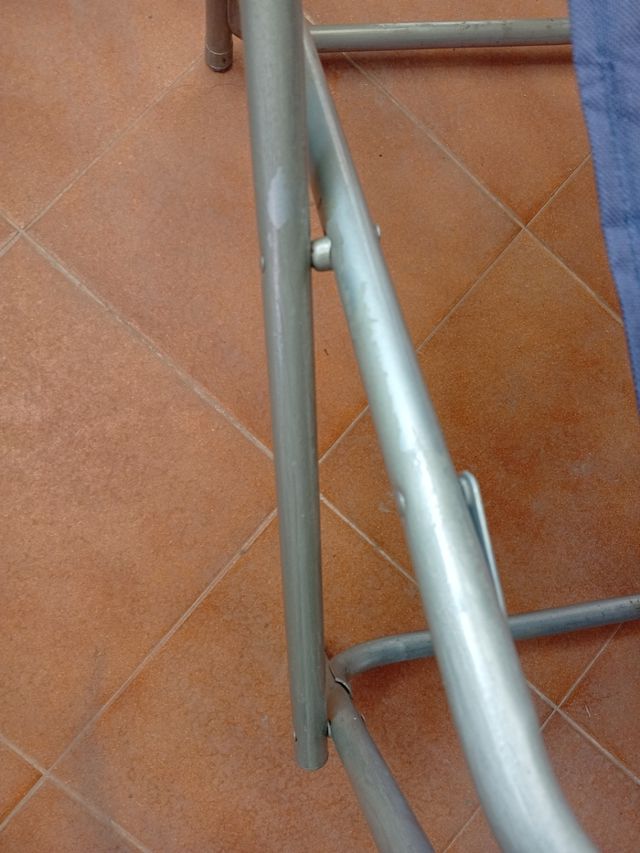 Sillón Director Plegable Azul y Gris